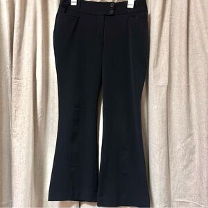 Rafaella Black Curvy Fit Dress Pants with Button Detail